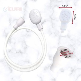 EURI Shower Head with Hose, Shower Head for Washing Hair, Pet Shower Head, Shower, Hair Washing, Pet Bathing