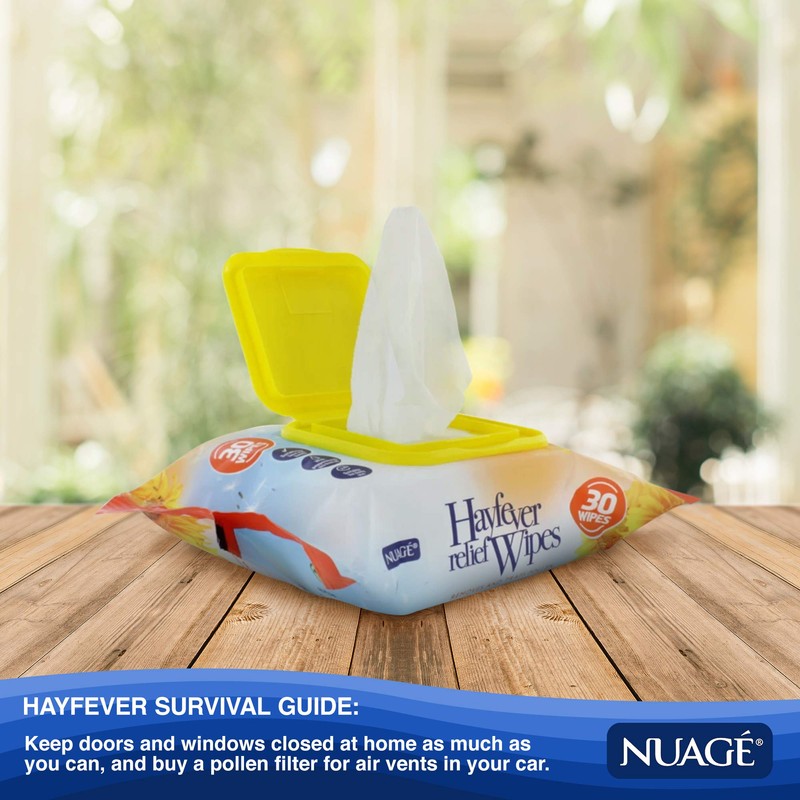 Nuage Hayfever Relief Wipes - Allergy Relief, Natural Remedy for