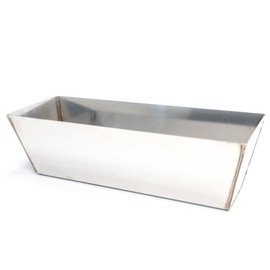 Toolty Plasterers Mud Pan Stainless Steel - 260mm - 10" - for Mixing Plastering Grounting - Welded - DIY