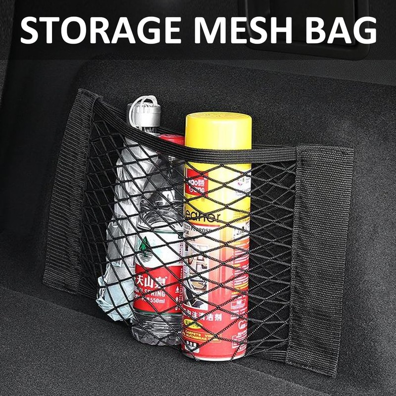 Pack of 5 Car Net Bag Boot Storage Bag Mesh