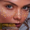 Glitter Freckles Face Tattoo, 11 PCS Sparkle Freckles Makeup Patches