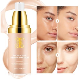 Color Changing Foundation - 4 in 1 Foundation Adapts to Skin Tone - Deep Hydration and Concealer Cover