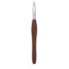 Clover Amour Crochet Hook: 6.0mm, 6.00mm, Brown