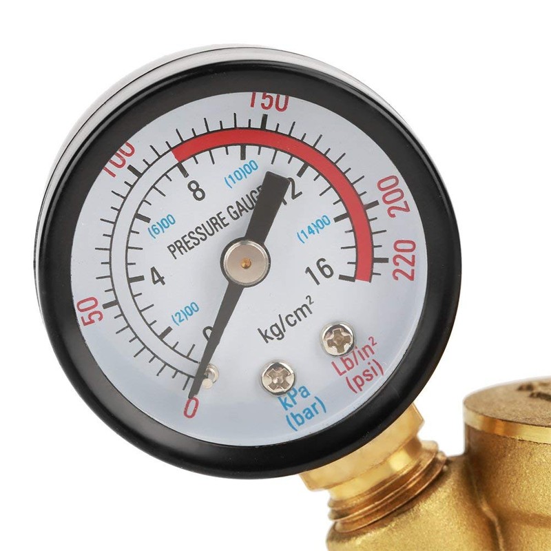 Hilitand DN25 Brass Relief Valve Adjustable Water Pressure Reducing Regulator
