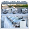 MorningRo 1 Pcs 20 Plate Chafing Dish Wind Stove Camping