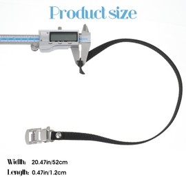 2 Pcs Bike Pedal Straps Pedal Toe Clips Universal Replacement Foot Pedal Straps for Bicycles with Clamp Lock Tape for Fixed Gear Bike Exercise and Kids Outdoor Cycling and Indoor Stationary