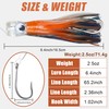 Trolling Lures Saltwater,6 Inch Offshore Big Game Trolling Lures Skirted