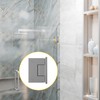 Brixwell Shower Door Wall Mount Hinge with Full Back Plate,