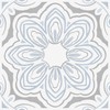 FloorPops FP3827 Morris Peel & Stick Floor Tiles, Grey