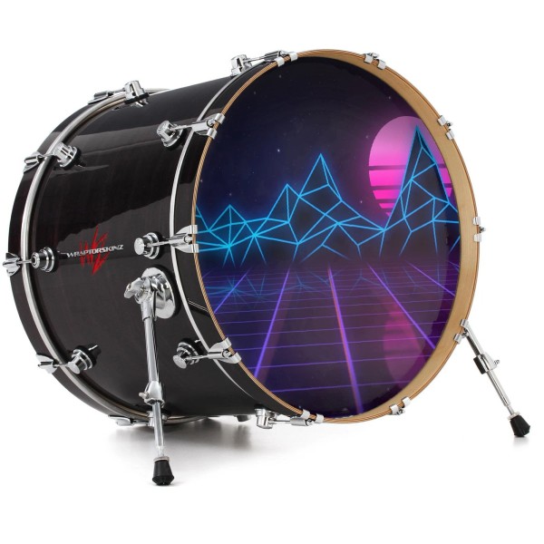 WraptorSkinz Vinyl Decal Skin for 20" Bass Kick Drum Head