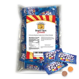 Original Razzles Candy Gum 2-Piece Packets Assorted Fruit Flavors 8 Oz. Bag (Approx. 75 Count)