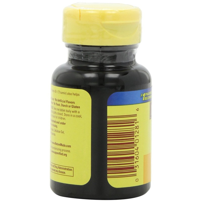 Nature Made Vitamin B1, 100 Count (Pack of 6)