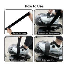Snblzhef 4 Pcs Ellipse Leg Exerciser Machine Pedal, Suitable for Under Desk Elliptical Peddler Foot & Leg Pedal Exercixer