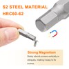 sourcing map 5pcs H5.0 Hex Screwdriver Bit 1/4" Hex Shank
