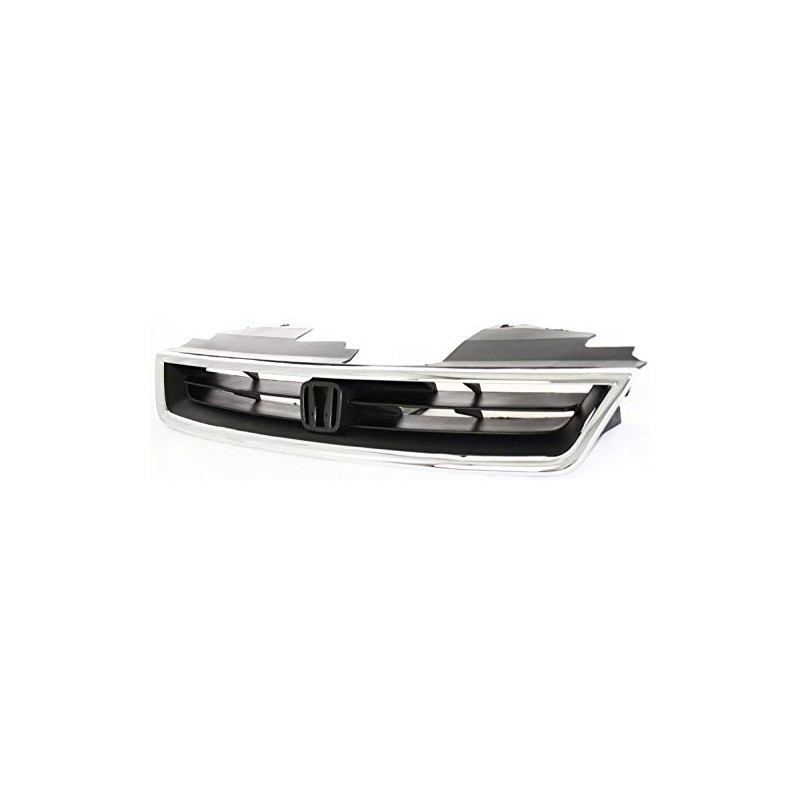 Garage-Pro Grille Compatible with 1996-1997 Honda Accord Chrome Shell/Textured Black