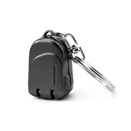 1 Pcs Travel Nail Clippers Portable Stainless Steel Folding Mini Nail Clippers Keychain for Outdoor Travel, Black