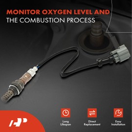 A-Premium - Sensor de oxígeno O2 compatible con Honda CR-V CRV 2005-2006, Civic 2003-2005, 1.3L 2.4L, aguas abajo