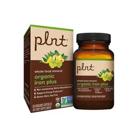 Organic Iron Plus, Whole Food Mineral Formula to Support Energy Production (60 Organic Capsules)