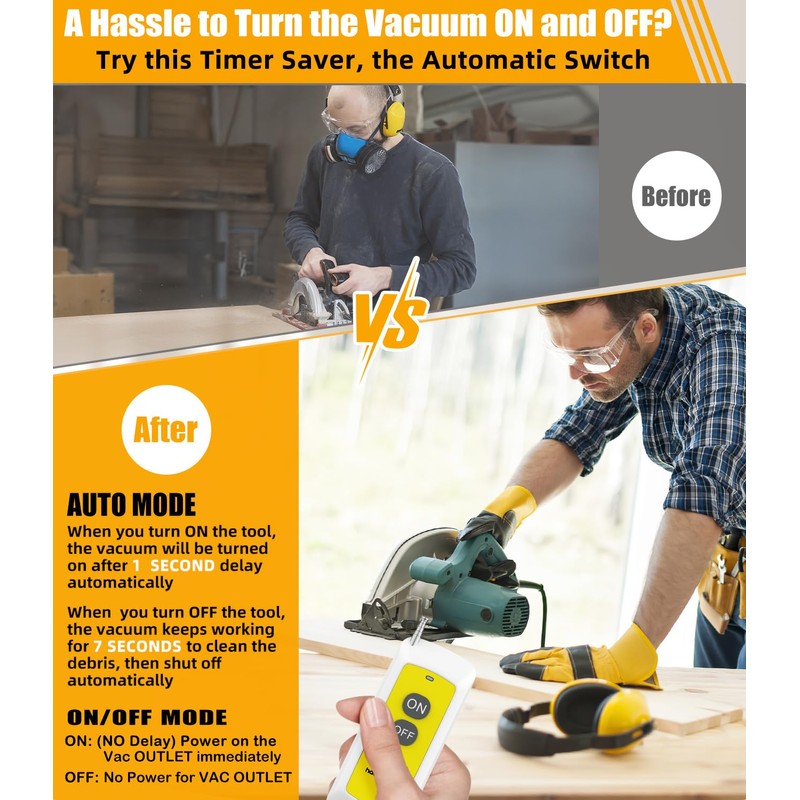 Automatic Vacuum Switch with Remote, Auto Vacuum Switch for Various