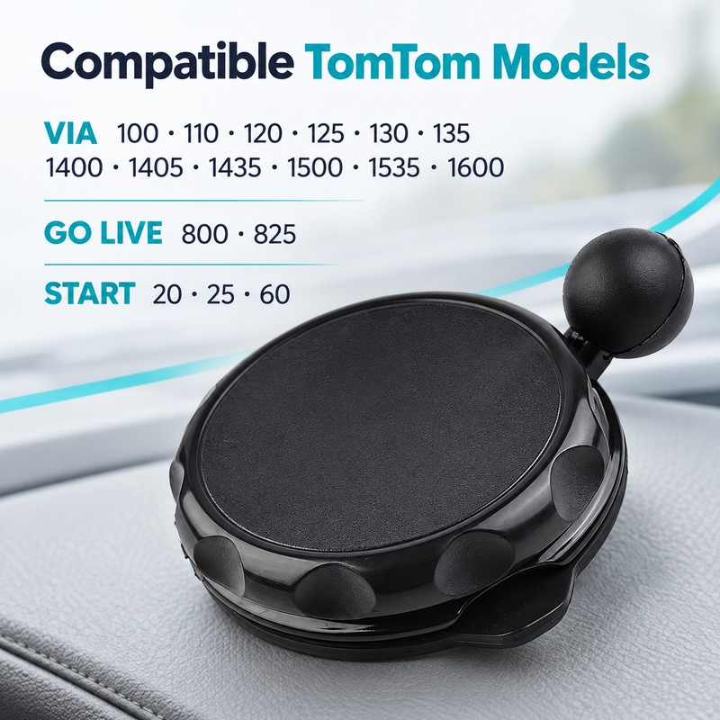 2 Pack GPS Windshield Suction Cup Mount Holders for TomTom