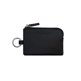 FRANK Gerald Key Case, Smart Key Compatible, Car, Thin, Compact, Logo, Parking Ticket, Card Chain, Round Can, Card Case, Women's, Men's, Black