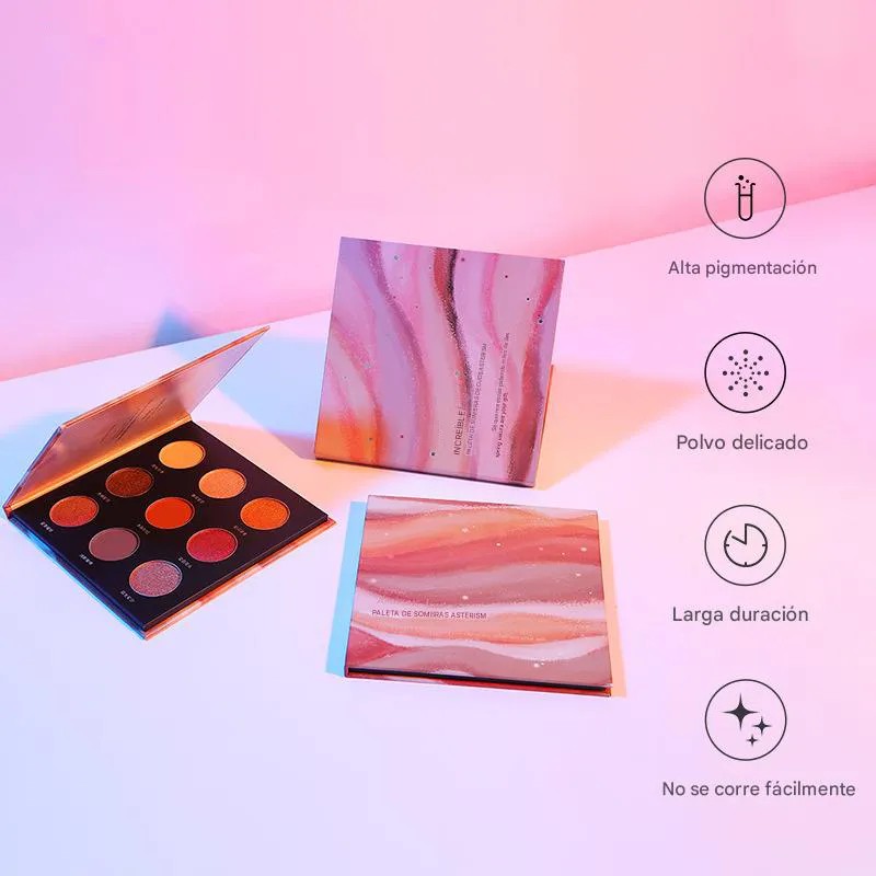 Paleta Sombras Ojos Mopoyat 18 Tonos Brillante Hipoalergénico Impermeable