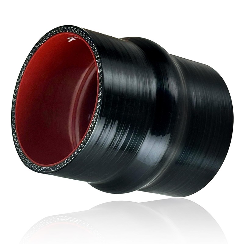 2.5" ID Silicone Hump Hose Coupler with 2 Tension Heavy-Duty