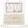 Pack of 320 Round Spacers, Nylon Washers, Plastic Spacer Sleeves,
