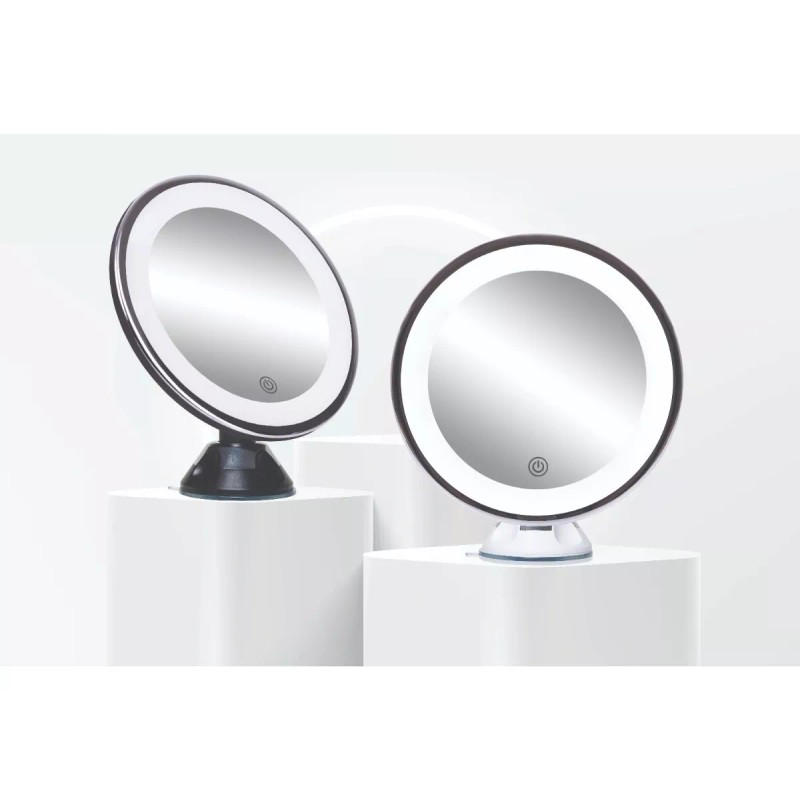 Maquillali Espejo 3-color Led 10x Aumento Base Ventosa 360°