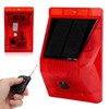 Solar Alarm Solar IP65 Waterproof Solar Alarm Light with Remote