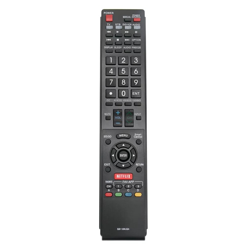 For Sharp NEW GB118WJSA Replaced Remote for SHARP AQUOS TV