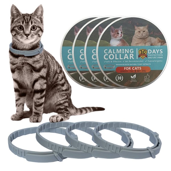 Hemasd Cat Calming Collar for Cats Pheromones Anxiety Relief Calming