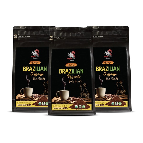 brazilian roast coffee - BRAZILIAN GROUND COFFEE ORGANIC, 100% Arabica,