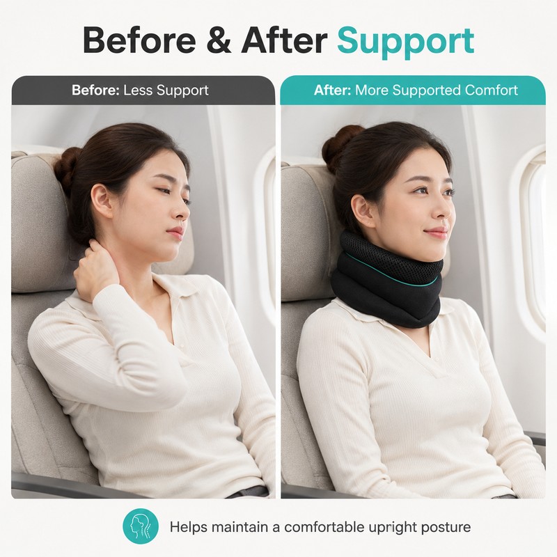 Foam Neck Support Brace for Daily Comfort – Adjustable Cervical