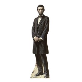 Cardboard People President Abraham Lincoln Life Size Cardboard Cutout Standup - The Gettysburg Address