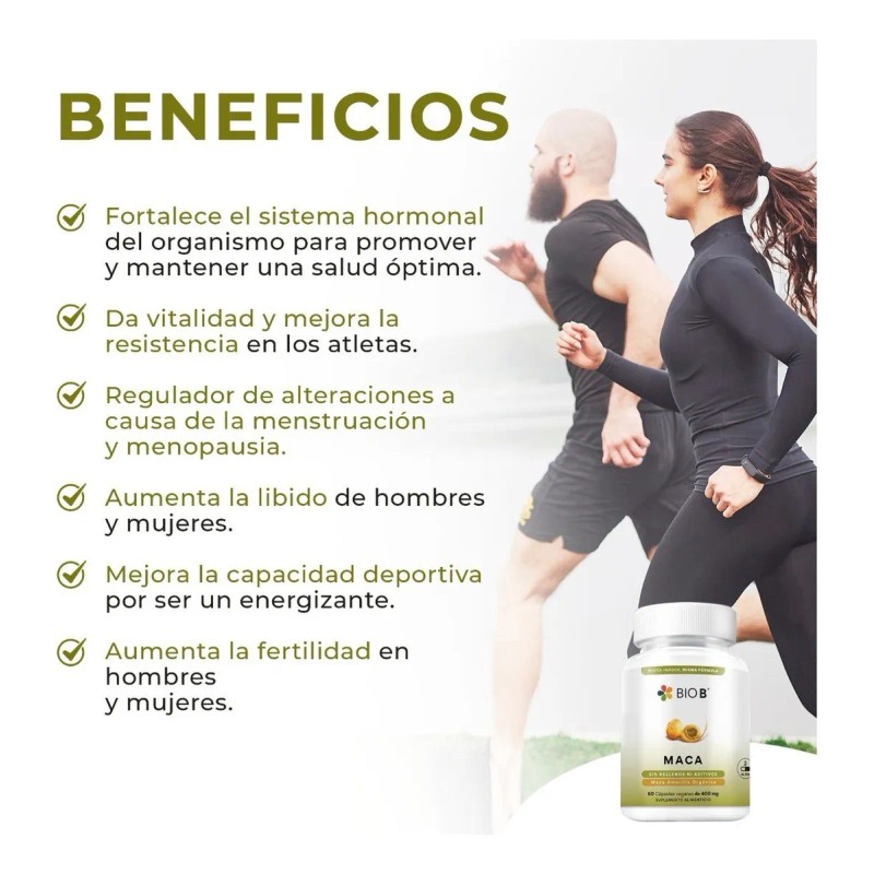 Bio B Maca 60 cápsulas veganas