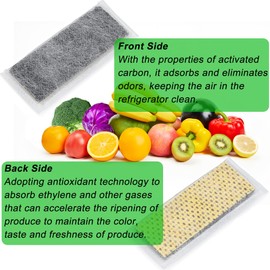 LeoTube Refrigerator Produce Preserver Replacement for Frigidaire PureAir PK-2 Produce Keeper Plus Refill, Compatible with FRIGIDAIRE Gallery Models GRMC2273BF, GRMC2273BD, GRMG2272BF, 3-Pack