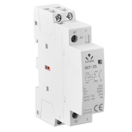YJYUIU AC Contactor, 2-Pole, 25A, AC 220V/240V, 50/60Hz, DIN Rail 35mm (OCT25 1NO 1NC)