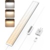 ASOKO Under Desk Light, 16Inch Dimmable LED Under Cabinet Lighting,