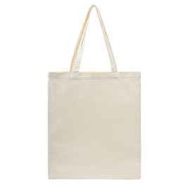 TOPASION Cotton Canvas Tote Bag, Lightweight Cloth bags,Shopping Bag, DIY Promotion Activity Bag, Solid Color bag (1, White)