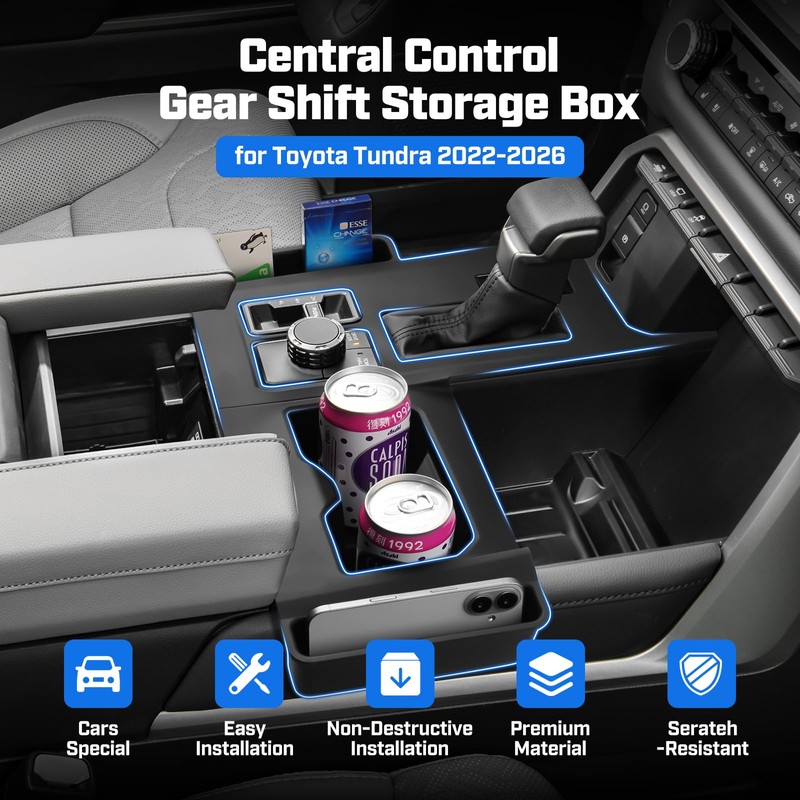 Shademax Center Console Organizer Gear Shift Panel Trim Cover for