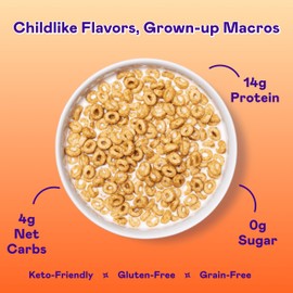 Magic Spoon Cereal - High Protein Cereals - Sugar Free Snacks & Breakfast Food - Grain & Gluten Free Cereal - Healthy Snacks for Kids & Adults - Low Carb & Keto Friendly - 4 Pack, Peanut Butter