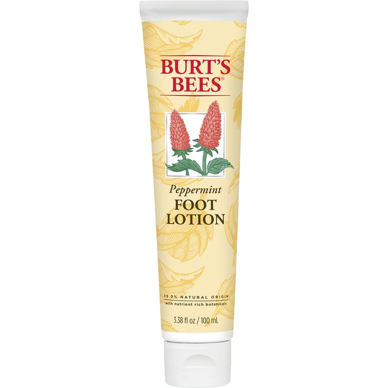 Burt's Bees Peppermint Oil Foot Lotion, 3.38 Oz (Package May