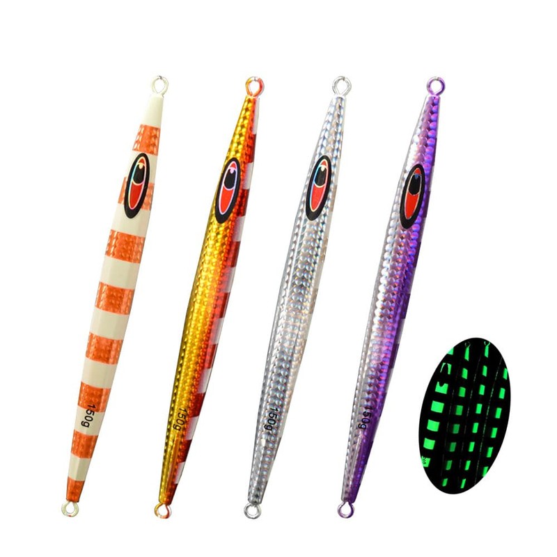 Tolure Jig Lure 4 Colors 300g Rapid Sinking Laser Paper