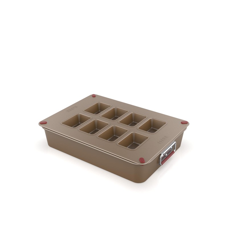 Elbee Home 8-Piece Nonstick Space Saving Bread Baking Pan Set