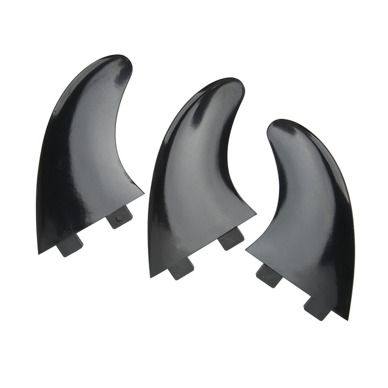 3Pcs Surfboard Fins PVC Quick Release Replacement Tri Fin Set