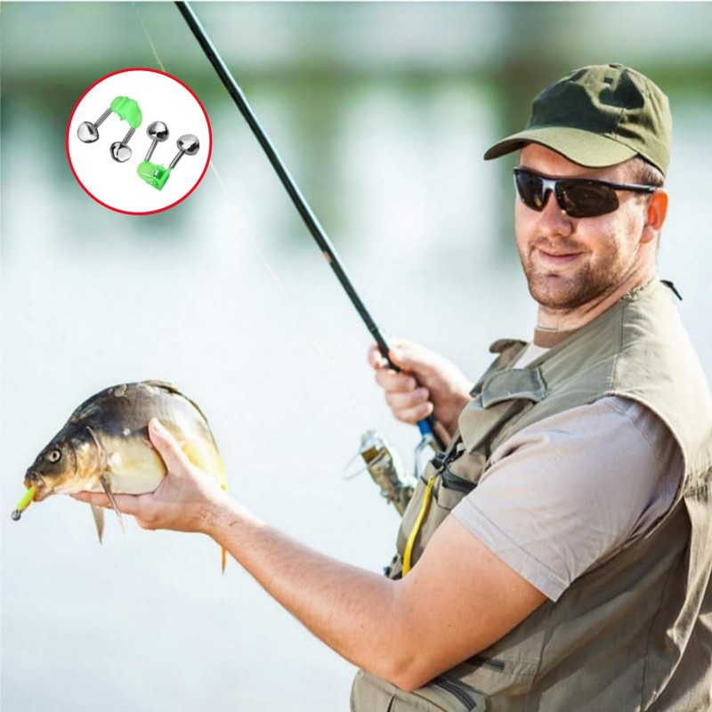20 Pcs Metal Dual Bells Bite Indicators Fishing Accessories for