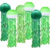 MEIDUO 6 Packs Jellyfish Paper Lanterns Hanging Mermaid Wishes Lantern
