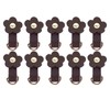 10 Sets Leather D Rings for Purse Genuine Leather Undamaged