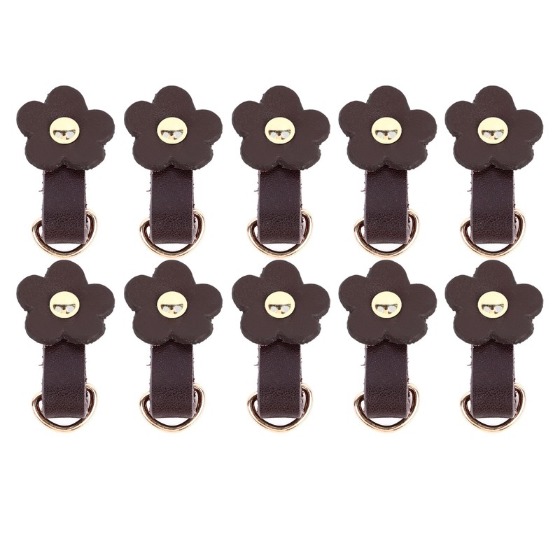 10 Sets Leather D Rings for Purse Genuine Leather Undamaged